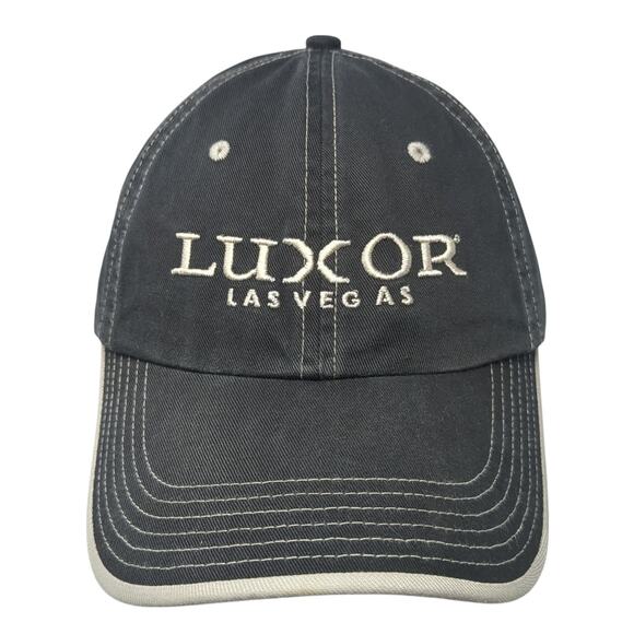 Luxor Las Vegas Strapback Baseball Cap Black One Size Adjustable Embroidered - Picture 1 of 8